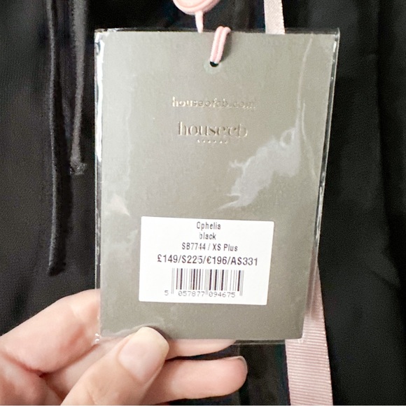 House of CB Ophelia Midi Dress Cutout Black Size XS Plus Cup NWT - Picture 9 of 16